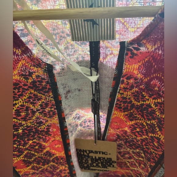 One Teaspoon Aztec Leopard Drill Vest NWT - Picture 3 of 3